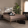 Baxton Studio Cielle Weathered Grey Oak Finished Wood King Size Platform Bed Frame 161-10192